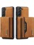 Kablosuz Şarj Şok Geçirmez Telefon Koruyucu Kapak Çıkarılabilir 2'si 1 Arada Cüzdan Telefon Kasası Samsung Galaxy S22+5G-BROWN (Yurt Dışından) 2