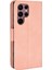 Çoklu Kart Yuvası Pu Deri+Tpu 360 Derece Samsung Galaxy S22 Ultra 5g-Pink Için Stand Nakit Cepli Telefon Kapağı (Yurt Dışından) 3