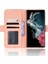 Çoklu Kart Yuvası Pu Deri+Tpu 360 Derece Samsung Galaxy S22 Ultra 5g-Pink Için Stand Nakit Cepli Telefon Kapağı (Yurt Dışından) 4