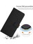 Samsung Galaxy A32 5G/M32 5g Cilt Touch Cüzdan Telefon Kılıfı Pu Deri Stand Baskı Kalp Şekli Koruyucu Kapak Black (Yurt Dışından) 4