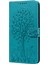Samsung Galaxy S21 Fe 5G/S21 Fan Edition Geyik Ağacı Deseni Baskılı Pu Deri Koruyucu Kılıf Stand Flip Manyetik Kıvalanma Kapak Blue (Yurt Dışından) 1