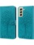 Samsung Galaxy S21 Fe 5G/S21 Fan Edition Geyik Ağacı Deseni Baskılı Pu Deri Koruyucu Kılıf Stand Flip Manyetik Kıvalanma Kapak Blue (Yurt Dışından) 2