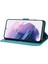 Samsung Galaxy S21 Fe 5G/S21 Fan Edition Geyik Ağacı Deseni Baskılı Pu Deri Koruyucu Kılıf Stand Flip Manyetik Kıvalanma Kapak Blue (Yurt Dışından) 5