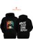 Gamer Baskılı 3 Iplik Unisex Siyah Kapişonlu Sweatshirt 1