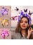 LED Işıkları ile Parlayan Kelebek Kafa Bandı Bebek Duş Doğum Günü Süslemeleri Kızlar Kelebek Hairbands Düğün Nedime Hediyeleri (Yurt Dışından) 3