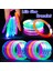 Mavi 10 Adet 10/15/30/50 Adet LED Işık Up Bilezikler Neon Parlayan Bileklik Aydınlık Bileklikler Karanlıkta Glow Parti Malzemeleri Çocuklar Yetişkinler Için (Yurt Dışından) 2