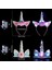 18 1 Light Up Unicorn Kafa Bandı Kızlar Için Doğum Günü Partisi Süslemeleri Kız Şapkalar Hairbands LED Işıkları ile Unicorn Parti Malzemeleri (Yurt Dışından) 2