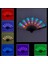 6 V Soğuk Beyaz LED Fan Dans Işığı Fan Glow Katlanır Gece Gösterisi Cadılar Bayramı Noel Rave Festivali Doğum Günü Karanlıkta Glow Parti Malzemeleri (Yurt Dışından) 2