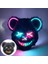 Maske 8 Yeni Tasarım Korkunç Neon Parlayan Parti Kanlı Tavşan Cosplay Tavşan Maskesi Cadılar Bayramı Karnaval Kostüm Aydınlık Sahne Parti LED Maske (Yurt Dışından) 1