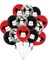 Balon-15 Adet Disney Minnie Mouse 1st Doğum Günü Dekor Bebek Kız Iyilik Parti Dekoru Bebek Kız Için Diy Doğum Günü Balon Dekor Bebek Duş Hediyeleri (Yurt Dışından) 1