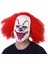E Cosplay Palyaço Maskesi Cadılar Bayramı Partisi Kırmızı Göz Lateks Maske Kostüm Cosplay Sahne Yetişkin Lateks Palyaço Maskesi Korku Şeytan (Yurt Dışından) 3