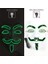 Green2 Cadılar Bayramı Partisi Maskesi Aydınlık LED Maske Masque Masquerade Neon El Maskeleri Işık Komik Maskeler Cosplay Kostüm Karnaval Malzemeleri (Yurt Dışından) 1