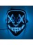 Mavi Neon Işık LED Maske LED Cadılar Bayramı Korkunç Maske Cosplay Parti Maskesi Masquerade Maskeleri Cadılar Bayramı Kostüm Karnaval Glow Parti Sahne (Yurt Dışından) 1