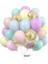 Set 5 25 Adet Konfeti Metalik Chorme Balonlar Acıbadem Kurabiyesi Lateks Balon Yıldönümü Düğün Doğum Günü Partisi Dekorları Yetişkin Bebek Duş Globos (Yurt Dışından) 4