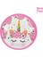 Horns-6pcs Unicorn Parti Kek Kağıt Tabaklar Bardak Balon Doğum Günü Partisi Dekorasyon Tek Kullanımlık Sofra Masa Örtüsü Kız Bebek Duş (Yurt Dışından) 4