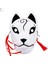 B Anime Şeytan Avcısı Tilki Maskeleri Japon Kedi Maskesi Yarım Yüz Masquerade Festivali Kabuki Kitsune Maskeleri Parti Cosplay Propsani.ağ (Yurt Dışından) 1