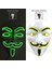 Limon Yeşili Renkli Cadılar Bayramı Neon Maske LED Maske Masquerade Parti Maskeleri Karanlıkta Işık Glow Korku Maskeleri Cosplay Kostüm Malzemeleri (Yurt Dışından) 1