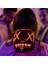 Yeşil 3 Korku Cadılar Bayramı LED Maske LED Neon Işık Up Maske Kostüm Festivali Cosplay Dj Parti Işık Up Maskeleri Seçim Tasfiye Maskara Maskesi (Yurt Dışından) 4