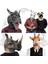 At Maskesi Komik Ejderha Gergedan Hippo Horoz Koala Hayvan Maskesi Lateks Parti Panda Unicorn Hayvan Maskesi Çocuk Parti Cadılar Bayramı Maskesi (Yurt Dışından) 2