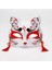 23 Yarım Yüz Maskesi El-Boyalı Japon Sakura Püsküller Tilki Maskesi Masquerade Cadılar Bayramı Hayvan Kabuki Kitsune Topu Maskeleri Cosplay Sahne (Yurt Dışından) 3