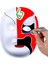 Tek Boynuz 24 Adet Dıy Beyaz Maske Kağıt Tam Yüz Opera Masquerade Maskeleri Cadılar Bayramı Partisi Cosplay Elastik Halat ile (Yurt Dışından) 5