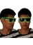 Mavi 10 Renk Aydınlık El Neon Gözlük LED Güneş Gözlüğü Bar Parti Dans Dj Parlak Yanıp Sönen Gözlük Light Up Gözlük Glow Parti Malzemeleri (Yurt Dışından) 5
