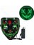 1 Adet Yeşil LED Cadılar Bayramı Maskesi Karanlıkta Parlayan Maskara Cadılar Bayramı Partisi Kostüm Cosplay Maskeleri Korku Sahne Neon Işık Masquerade (Yurt Dışından) 1