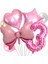 10 Adet 12 Inç Karıştırma M Yay Bebek Kız Pembe Balon Seti 32 Inç Pembe Nokta Numaralandırma Balon Arabası Helyum Topu 1. Doğum Günü Partisi Süslemeleri Bebek Duş (Yurt Dışından) 2