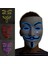 23 Sıcak Cadılar Bayramı Rave Aydınlık Film Tema Maskesi LED Işık Anonim Maske V Vendetta Cosplay Parti Parlayan Tam Yüz Maskesi (Yurt Dışından) 4