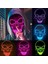 Floresan Yeşil Cadılar Bayramı LED Maske Tasfiye Maskeleri Seçim Maskara Kostüm Partisi Işığı Karışık Renkli Maske Karanlıkta Glow Korku Maskesi Parlayan Masker (Yurt Dışından) 2