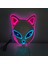A3 Tilki Tavşan Cadılar Bayramı LED Sevimli Yüz Maskesi Parti Korku Cosplay Sahne Işıklı Maske Masquerade (Yurt Dışından) 5