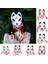 M Anime Şeytan Avcısı Tilki Maskeleri Japon Kedi Maskesi Yarım Yüz Masquerade Festivali Kabuki Kitsune Maskeleri Parti Cosplay Propsani.ağ (Yurt Dışından) 2