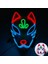 Tip 1 LED Işık Up Tilki Maskeleri Dj Parti Işığı Kitsune Maskeleri Cadılar Bayramı Cosplay Kostüm Sahne Kabuki Maskesi Dans Dj Parti Dekorasyon (Yurt Dışından) 1