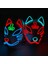 Tip 1 LED Işık Up Tilki Maskeleri Dj Parti Işığı Kitsune Maskeleri Cadılar Bayramı Cosplay Kostüm Sahne Kabuki Maskesi Dans Dj Parti Dekorasyon (Yurt Dışından) 2