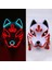 Tip 1 LED Işık Up Tilki Maskeleri Dj Parti Işığı Kitsune Maskeleri Cadılar Bayramı Cosplay Kostüm Sahne Kabuki Maskesi Dans Dj Parti Dekorasyon (Yurt Dışından) 3