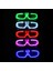 Yeşil 5 Adet 5/10/15/20/30 Adet LED Neon Parti Gözlüğü Light Up Güneş Gözlüğü Karanlıkta Parlayan Gözlük Çocuklar Yetişkinler Için Parti Malzemeleri (Yurt Dışından) 4