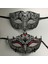 Siyah Kırmızı Elmas Lüks Metal Telkari Rhinestones Venedik Parti Maskesi Masquerade Çift Aşıklar Noel Olay Düğün Maskesi Lot (Yurt Dışından) 3