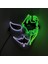 Çok Renkli 3 Cadılar Bayramı Cosplay Parti El Neon Maske Light Up LED Maske Dj Parti Korkunç Maske Cadılar Bayramı Kostüm Dekorasyon Karanlıkta Glow (Yurt Dışından) 1