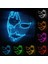 Çok Renkli 3 Cadılar Bayramı Cosplay Parti El Neon Maske Light Up LED Maske Dj Parti Korkunç Maske Cadılar Bayramı Kostüm Dekorasyon Karanlıkta Glow (Yurt Dışından) 2