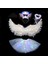 4 Adet Set 18 2-8 Yaş Çocuklar Için Melek Cosplay Işık Tutu Etek Hairband Glow Tüy Kanat Doğum Günü LED Parti Kostüm Topu Etek Cadılar Bayramı Noel Paskalya (Yurt Dışından) 1