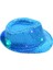 Mavi Şapka Yetişkin Kadın Erkek Çocuklar LED Işık Up Pullu Fedora Caz Şapka Kap Hediye Kravat Kravat Neon Glow Parti Bar Doğum Günü Kostüm Düğün Cadılar Bayramı (Yurt Dışından) 1
