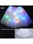 2-7 Yıl Kızlar Için Beyaz Kadın Kız LED Etek Neon Işık Up Tutu Sahne Dans Glow Doğum Günü Partisi Hediye Çiçek Taç Peri Kostüm Değnek Düğün Cadılar Bayramı (Yurt Dışından) 1