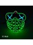Stil 33 Cosplay Cadılar Bayramı Partisi Maskesi Aydınlık Light Up LED Maske El Neon Parlayan Anime Maske Masque Masquerade Maskeleri Korku Karnaval Maskesi (Yurt Dışından) 1
