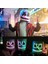 Yeşil Dj Müzik Festivali Cadılar Bayramı Maskesi Sahne Tam Kafa Maskesi Cadılar Bayramı Kostümleri Cosplay Yanıp Sönen Tarzı Glow Marshmello LED Maske (Yurt Dışından) 4