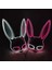 Siyah Maske Tabanı 4 10 Renk LED Glow Karnaval Kadın Cosplay Masquerade Bunny Maskesi Neon Sevimli Uzun Kulaklar Tavşan Maskeleri Parti Gece Kulübü Bar Malzemeleri (Yurt Dışından) 3