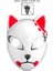 Kırmızı-Hayır LED Şeytan Avcısı LED Maske Tilki Maskesi Sıcak Anime Tanji Langqian Tavşan Gerçek Pirinç Cosplay Sahne Cadılar Bayramı Partisi Cosplay Sahne Yetişkinler Için (Yurt Dışından) 1