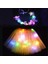 Genç Veya Kadınlar Için Turuncu Etek Kız Kadın Çiçek Perisi Light Up Yıldız Tutu LED Etek Glow Kafa Bandı Çelenk Parti Hediye Doğum Günü Kostüm Düğün Festivali Cadılar Bayramı (Yurt Dışından) 1