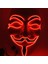 Kırmızı LED Hacker Maskesi V Vendetta Maskesi Yetişkinler Işıklı Cadılar Bayramı Maskesi (Yurt Dışından) 1