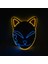 Kedi Yb Cadılar Bayramı Maskesi Sevimli Kedi Tilki Vendetta El Tel Maske Yanıp Sönen Cosplay LED Neon Kostüm Maskesi Parlayan Dans Karnaval Parti Maskeleri (Yurt Dışından) 1