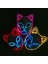 Kedi Yb Cadılar Bayramı Maskesi Sevimli Kedi Tilki Vendetta El Tel Maske Yanıp Sönen Cosplay LED Neon Kostüm Maskesi Parlayan Dans Karnaval Parti Maskeleri (Yurt Dışından) 3